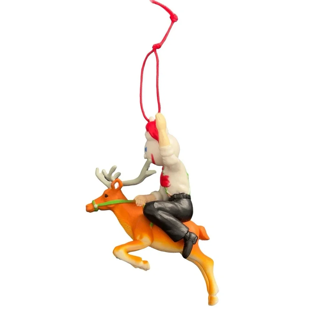 Jack in the Box Riding a‎ Reindeer Christmas Ornament Kids Meal Promo